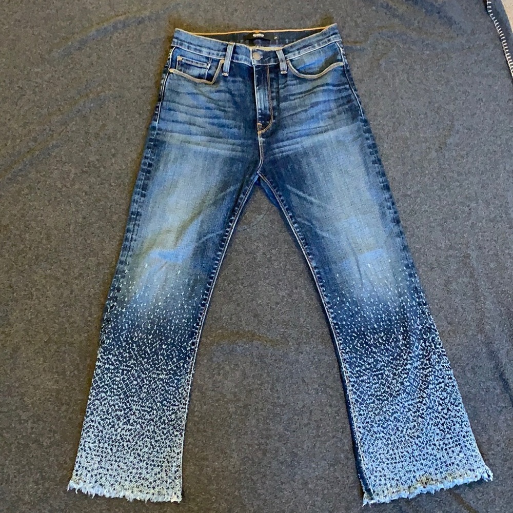Hudson Holly flared cropped jeans size 28